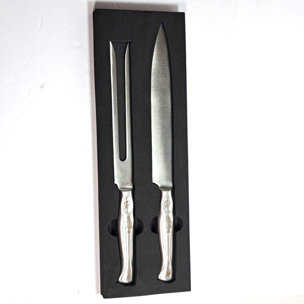 Stone River Ltd Carving Set 12" Knife and Fork North American Fishing Club New